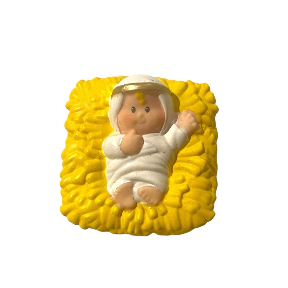 Fisher Price Little People Baby Jesus Christmas Nativity Hay Manger Replacement